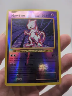Pokemon TCG Mewtwo 51/108 Evolutions XY Reverse Holo Rare Card - Image 1
