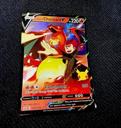 Pokemon TCG Lance's Charizard V Promo Holo SWSH133 EN Basic 220HP - Image 1