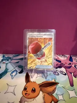 Pitch Black Crushing Hammer 105/084 Ultra Rare Full Art Holo English NM - Image 3