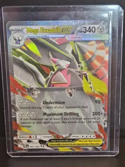 Pokemon TCG - Mega Excadrill ex 065/084 Me05: Pitch Black Holo - Image 3