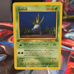 Wizards of the Coast Pokemon TCG Oddish 58/64 Jungle 1sr ED Regular Common EN - Image 1