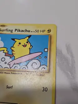 Surfing Pikachu 111/108 Secret Rare Evolutions Pokemon Moderately Played - Image 4