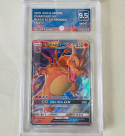 Charizard GX SM211 Pokemon 2019 Sun & Moon PG Grading 9.5 Mint Black Star Promo - Image 1