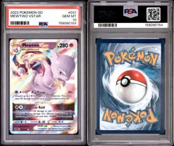 2022 Pokemon Go TCG 031 Mewtwo Vstar PSA 10 GEM MINT RARE BGS CGC - Image 1