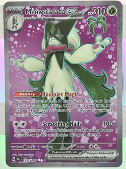 Meowscarada ex 231/193 Sv02: Paldea Evolved Holo UR Ultra Rare TCG NM Pokemon - Image 1