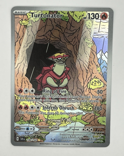 Pokemon Turtonator 146/142 Sv07: Stellar Crown Holo TCG NM Illustration Rare - Image 1