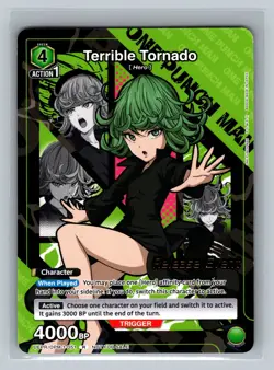 Terrible Tornado UEPR/OPM-1-051 Union Arena TCG One Punch Man RELEASE EVENT Card - Image 1