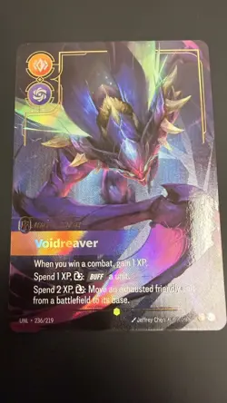 Riftbound Kha'Zix Voidreaver OVERNUMBER UNL 236/219 League of Legends - Image 1