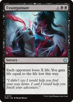 Exsanguinate - Near Mint MTG Foundations - Image 1