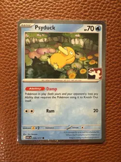 Psyduck Holo 039/217 Prize Pack Series 9 Promo Pokemon Card NM ASCENDED HEROES - Image 1