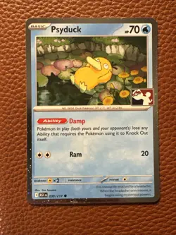 Psyduck Holo 039/217 Prize Pack Series 9 Promo Pokemon Card NM ASCENDED HEROES - Image 2