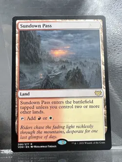 MTG Sundown Pass Innistrad: Crimson Vow 266/284 Regular Rare - Image 1