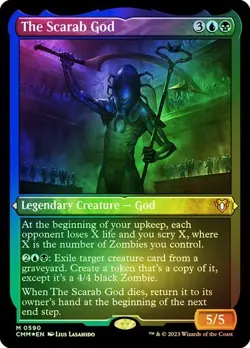 The Scarab God FOIL ETCHED - 0590 - Mythic - Commander Masters CMM MTG - Image 1
