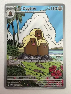 Alolan Dugtrio 208/191 Illustration Rare Surging Sparks Pokemon Holo Near Mint - Image 1