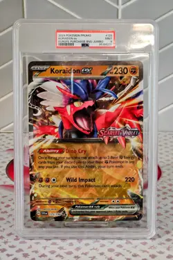 PSA 9 Pokemon Koraidon 125/198 Scarlet Violet Stamp Jumbo - POP 1! - Image 1