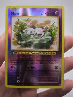 Mew 53/108 Holo Rare Evolutions Pokemon Reverse Holo - Image 1