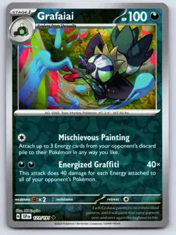 Grafaiai 121/191 Pokemon Surging Sparks Reverse Holo NM/LP - Image 1