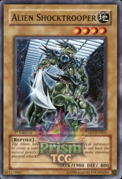 1st Ed Alien Shocktrooper TAEV-EN001 Yugioh - Image 1