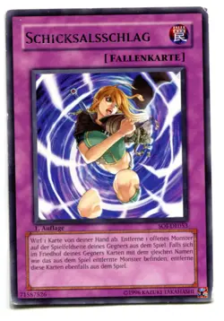Yu-Gi-Oh! PLAYED/POOR Schicksalsschlag Rare - Image 1