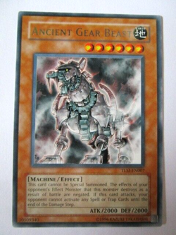 Yugioh! Ancient Gear Beast Tlm-En007 Rare Unlimited Light Play LP!! - Image 1