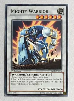Mighty Warrior - LVAL-EN096 - Common - Yugioh - Yu-Gi-Oh - Image 1