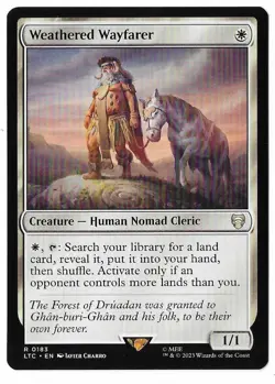 MTG Weathered Wayfarer Lord of the Rings Commander (LTC) Rare #0183 Unplayed - Image 1