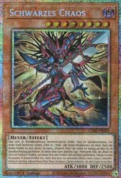 yugioh 1x Schwarzes Chaos CORI-DE001 Starlight Rare 1AUFLAGE DEUTSCH - Image 1