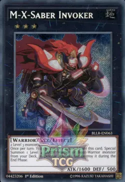 1st ed M-X-Saber Invoker secret rare BLLR-EN063 Yugioh - Image 1