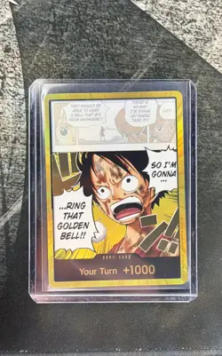 DON!! Card (Luffy) (Gold) Adventure on Kami's Island Foil - Image 1