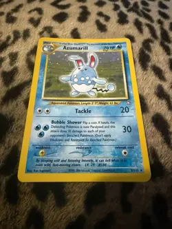 Azumarill 2/111 Unlimited Holo Rare Neo Genesis Pokemon Card - Image 2