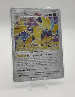 Zeraora VSTAR SWSH265 Sword & Shield Promo Textured Metallic Foil Card Silver - Image 1