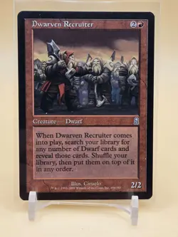 [MTG] Dwarven Recruiter (ODY-186) (PLST) LP-HP - Image 1