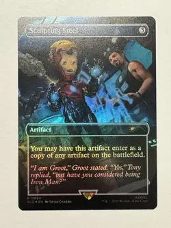 MTG - Sculpting Steel - Marvel x Secret Lair SLD 0864 Rare Rainbow Foil - Image 1