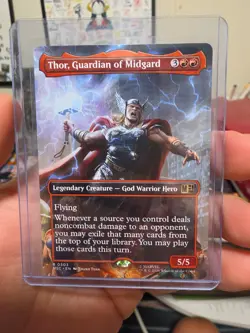 Thor Guardian of Midgard Borderless Commander Marvel Super Heroes MTG - Image 1