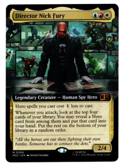 Director Nick Fury (Extended Art) 399 Commander: Marvel Super Heroes NM MTG - Image 1