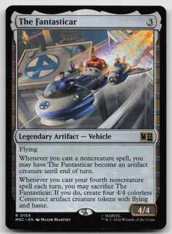 The Fantasticar 104 Rare Commander: Marvel Super Heroes Magic: The Gathering NM - Image 1