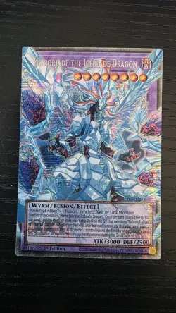 Yugioh | RA05-EN148 | Mirrorjade the Iceblade Dragon Extended Art Starlight Rare - Image 1