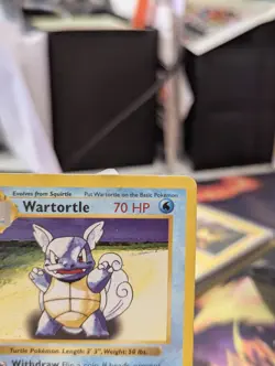 Pokemon Wartortle Card Shadowless Regular Base Set 042/102 MP - Image 3