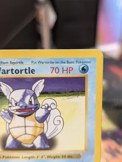 Pokemon Wartortle Card Shadowless Regular Base Set 042/102 MP - Image 5