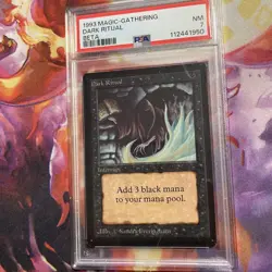 Magic the Gathering (MTG): Dark Ritual - Beta - Graded PSA 7 - Image 1