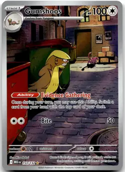 Gumshoos 153/132 Illustration Rare Mega Evolution Pokemon Near Mint - Image 1