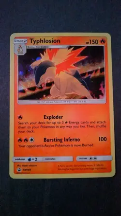 Typhlosion - SM185 Holo Promo Sun & Moon Promo Pokemon Lightly Played - Image 2