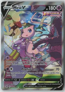 Pokemon Company Pokemon TCG Mew V 251/264 Fusion Strike Full Art Holo Eng 180 - Image 1