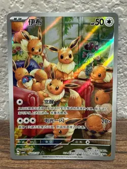 Pokemon Eevee 04 07/07 Chinese Gem Pack Vol. 4 CBB4C 0407/07 AR Rare - Image 1
