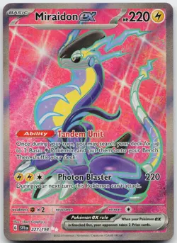 Miraidon ex 227/198 Ultra Rare Scarlet & Violet Pokemon Holo Near Mint - Image 1
