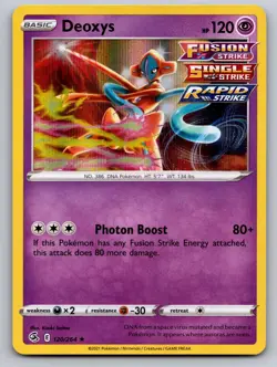 Deoxys 120/264 Holo Rare Fusion Strike Pokemon Near Mint - Image 1