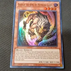 Konami Yu-Gi-Oh! Gazelle the King of Mythical Claws DUNE-EN003 1st Ed Foil SR - Image 1