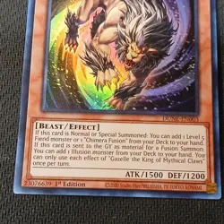 Konami Yu-Gi-Oh! Gazelle the King of Mythical Claws DUNE-EN003 1st Ed Foil SR - Image 4