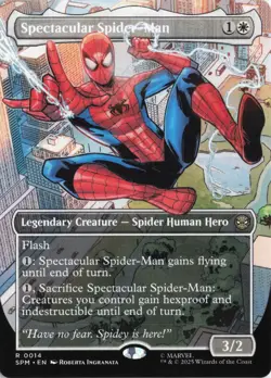 Spectacular Spider-Man (Borderless) #14 Rare Marvel's SPM MTG PACK FRESH - Image 1