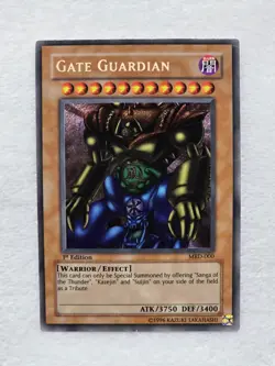 2002 YU-GI-OH! 1ST EDITION GATE GUARDIAN METAL RAIDERS #MRD-000 RARE - Image 1